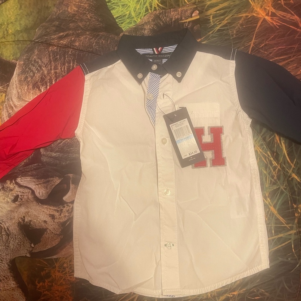 New with tags Tommy Hilfiger button up